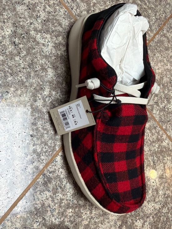 Ariat HIlo red buffalo flannel new in box 10.5 main image 6